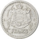 Monnaie, Monaco, Louis II, 2 Francs, 1943, TTB, Aluminium, KM:121, Gadoury:133 - 1922-1949 Louis II