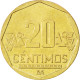 Monnaie, Pérou, 20 Centimos, 2004, SPL, Laiton, KM:306.4 - Pérou