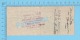 Sherbrooke Quebec Canada , Cheque, 1947 ( $15.00, Sherbrooke Trust Co. B.C.D.C.  Tax Stamp FX-64)  2 SCANS - Cheques & Traverler's Cheques