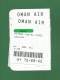 Titre De Transport - Boarding Pass : MUSCAT - SALALAH By OMAN AIR , Classe Economy - As Scan - World