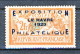 Francia 1929 Esposizion Filatelica Le Havre Y&T N. 257A FR 2 + 5 Arancio E Verde-azzurro MLH Firmato Biondi - Neufs