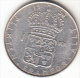 SUECIA 1954  1 KRONOR .GUSTAVO VI ADOLFO .MBC  VER FOTO PLATA CN4307 - Suecia