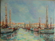 J. Fabre - Port De Méditerranée- HST Signée - Oils