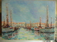 J. Fabre - Port De Méditerranée- HST Signée - Oils