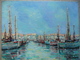 Delcampe - J. Fabre - Port De Méditerranée- HST Signée - Oils