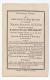 Décès Marie Jeanne BILEM Veuve Lambert-Joseph Toussaint Bande 1893 - Devotion Images