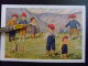 TARJETA POSTAL - NIÑOS JUGANDO A BITLLES ( Bolos ) CAMINO D'ULL De TER - Grupo De Niños Y Familias