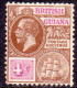 British Guiana 1922 SG #275 4c MH OG Wmk Mult Script CA - Guyana Britannica (...-1966)