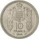 Monnaie, Monaco, 10 Francs, 1945, SUP, Copper-nickel, KM:E18, Gadoury:136 - 1922-1949 Louis II.