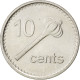 Monnaie, Fiji, Elizabeth II, 10 Cents, 2009, SPL, Nickel Plated Steel, KM:120 - Figi