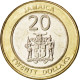 Monnaie, Jamaica, 20 Dollars, 2006, SPL, Bimetallic, KM:New - Jamaica