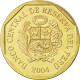 Monnaie, Pérou, 20 Centimos, 2004, SPL, Laiton, KM:306.4 - Peru