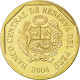 Monnaie, Pérou, 20 Centimos, 2004, SPL, Laiton, KM:306.4 - Pérou