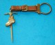 Vintage Key-ring - Alpinismo, Alpinisme, Mountain Climbing - Leather And Brass - Winter Sports