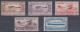 EGYPT - 1933 Aviation Congress - Zeppelins, Planes. Scott 172-176. Mint Hinged * - Ungebraucht