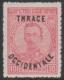 GREECE - THRACE - 1920  10s With A Great Offset Of Overprint. Scott N21. Mint Hinged * - Thrakien