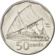 Monnaie, Fiji, Elizabeth II, 50 Cents, 2009, SUP, Nickel Plated Steel, KM:122 - Fiji