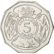 Monnaie, Tanzania, 5 Shilingi, 1993, SPL, Nickel Clad Steel, KM:23a.2 - Tanzanía
