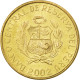 Monnaie, Pérou, Centimo, 2002, SPL, Laiton, KM:303.4 - Peru