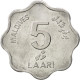 Monnaie, MALDIVE ISLANDS, 5 Laari, 1990, SPL, Aluminium, KM:69 - Malediven