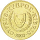 Monnaie, Chypre, 2 Cents, 2003, FDC, Nickel-brass, KM:54.3 - Zypern