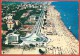 CARTOLINA VG ITALIA - RICCIONE (RN) - Panorama Aereo - Spiaggia E Lungomare - 10 X 15 - ANNULLO 1964 - Rimini