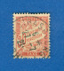 1893 - 1935 N° 34 ORANGE TAXE  27.7. 21 OBLITÉRÉ DOS CHARNIÈRE 100.00 € - Used Stamps