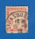 1893 -1935 N° 34 ORANGE TAXE OBLITÉRÉ DOS CHARNIÈRE ARTHUR MAURY 100.00 € - Usati