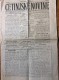 OLD NEWSPAPER    "  CETINJSKE NOVINE  "   CRNA GORA  MONTENEGRO   1917. - Slav Languages