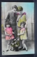 Old 1920´s Real Photo Postcard - Family Topic Postcard - Parents & Two Little Girls - Grupo De Niños Y Familias