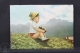 Vintage Children Topic Postcard - Small Boy Sitting On The Grass - Grupo De Niños Y Familias