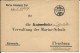 1916 - KRIEGSMARINE - MARINE ALLEMANDE - ENVELOPPE De La DIRECTION De La MARINE à KIEL Pour L'ECOLE De FLENSBURG - Feldpost (portvrij)