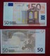 ITALIA ITALY 50 EURO 2002 DRAGHI SERIE S 71849253247 J092E5 UNC FDS 2/3 CONSECUTIVE - 50 Euro