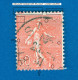 VARIÉTÉS FRANCE 1926 N° 199  SEMEUSE  LIGNÉE 50 C  DOS TRACE CHARNIÈRE OBLITÉRÉ ARTHUR MAURY 20.00 € - Used Stamps