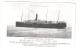 SS Yorkshire  Bibby Line Ship Fitted By Welin-Maclachlan Davits Item Is From A Tear Off Calendar . - Steamers