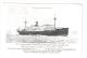 MV Santos Maru Osaka Shosen Kabushiki Kaisha Ship Fitted By Welin-Maclachlan Davits From A Tear Off Calendar . - Paquebote