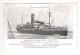 Disaster Sinking Of SS Konigen Emma Ship Fitted By Welin-Maclachlan Davits From A Tear Off Calendar . - Dampfer