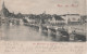 AK Gruss Basel Bale Stadt Alte Rheinbrücke Grossbasel Brücke Lichtdruck 1902 Briefmarke Timbre Stamp Suisse Helvetia - Bâle