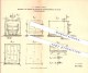 Original Patent - F. A. Haase In Weida , 1881 , Konservierung Von Organischen Substanzen , Nahrungsmittel !!! - Historische Dokumente