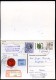 BERLIN P124 I Antwort-Postkarte EINSCHREIBEN Halle 30.07.1990 - Postcards - Used