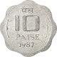 Monnaie, INDIA-REPUBLIC, 10 Paise, 1987, SUP+, Aluminium, KM:39 - Inde