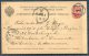 1892 Russia St Petersburg Numeral 1 Stationery Postcard  - Copenhagen Denmark - Briefe U. Dokumente