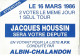 Carte Document De Jacques HOUSSIN Maire-Conseiller Général  16 Mars 1986 - Autres & Non Classés
