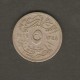 EGYPT    5 MILLIEMES  1929 (AH 1348)  (KM # 346) - Egypt
