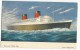 GB - 1949 - CARTE Du PAQUEBOT "QUEEN ELIZABETH" Avec OBLITERATION MARITIME "POSTED AT SEA SOUTHAMPTON" Pour CHICAGO - Marcofilia