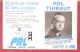 1989- Elections- POL THIBAUT Liste 6  PRL - Petit Format : 1981-90