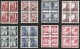 Delcampe - ALTE 4er-Blocks 1899-1954, Meistens O, Zum Einzelpreis X 4 = Michel 2006 € 512.00 - Verzamelingen