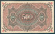 Deutschland, Germany, Sächsische Bank - 500 Mark,  ( Ro.: SAX 9 A, LIT. L., Ser. II ) XF, 1911 ! - Collezioni