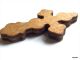 10 Breloque Pendentif Croix En Bois Beige Marron Environ 40x23mm   Grand Pendentif Breloque En Bois Avec Trou De Perçage - Perlen