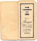 JE PORTE BONNHEUR - Petit Calendrier (10x4,5) Pour 1934 Offert Par Roger, Coiffeur , Nantes. - Voir Les Scan - - Small : 1921-40